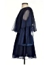Aqua 100% Polyester Polka Dots Blue Cocktail Dress Size S - photo 5