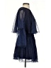Aqua 100% Polyester Polka Dots Blue Cocktail Dress Size S - photo 4