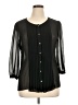 Talbots Black 3/4 Sleeve Blouse Size 16 - photo 1