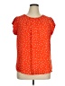 41Hawthorn 100% Polyester Polka Dots Orange Short Sleeve Blouse Size XL - photo 1