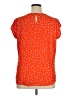 41Hawthorn 100% Polyester Polka Dots Orange Short Sleeve Blouse Size XL - photo 2