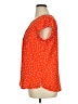 41Hawthorn 100% Polyester Polka Dots Orange Short Sleeve Blouse Size XL - photo 5