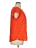 41Hawthorn 100% Polyester Polka Dots Orange Short Sleeve Blouse Size XL - photo 4