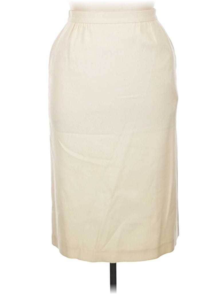 Pre-owned Koret Wool Skirt In Ivory