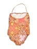 J.Crew Paisley Orange One Piece Swimsuit Size 12 - photo 2