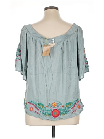Umgee 3/4 Sleeve Blouse (view 2)