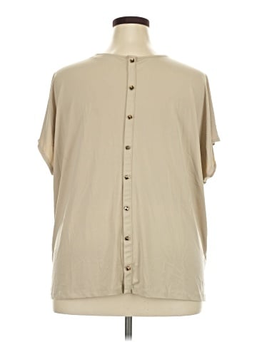 Susan Graver Short Sleeve Blouse (view 2)