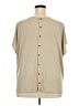 Susan Graver Tan Short Sleeve Blouse Size 2X - photo 2