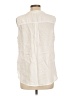 Gap 100% Linen Ivory Sleeveless Blouse Size L - photo 2