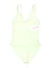 Athleta Solid Green One Piece Swimsuit Size XXS - photo 1