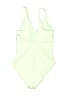 Athleta Solid Green One Piece Swimsuit Size XXS - photo 2