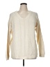 Chaps 100% Cotton Chevron-herringbone Ivory Pullover Sweater Size XL - photo 1
