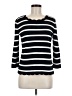 Cable & Gauge Stripes Black Pullover Sweater Size M - photo 1