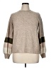 Democracy Color Block Tan Pullover Sweater Size XL - photo 1
