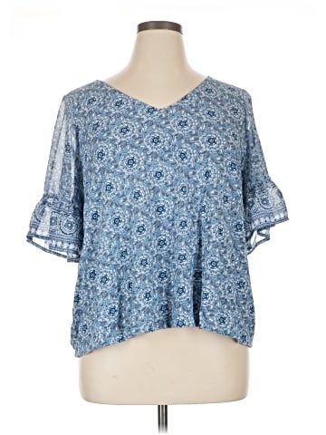 Lucky Brand Short Sleeve Blouse (view 1)