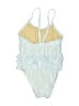 Old Navy Stripes Ivory One Piece Swimsuit Size 4 - photo 2