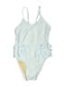 Old Navy Stripes Ivory One Piece Swimsuit Size 4 - photo 1