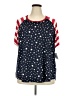 Moa Moa Stars Blue Short Sleeve Top Size 3X - photo 1