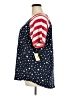 Moa Moa Stars Blue Short Sleeve Top Size 3X - photo 5