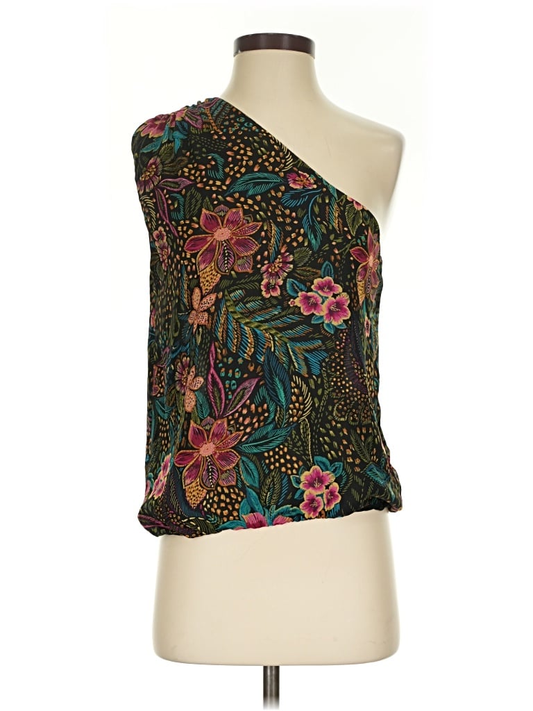 Pre-owned Evereve Sleeveless Blouse In Green