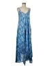 Paani 100% Polyester Paisley Blue Casual Dress Size M - photo 1
