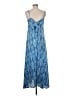 Paani 100% Polyester Paisley Blue Casual Dress Size M - photo 2