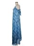 Paani 100% Polyester Paisley Blue Casual Dress Size M - photo 5