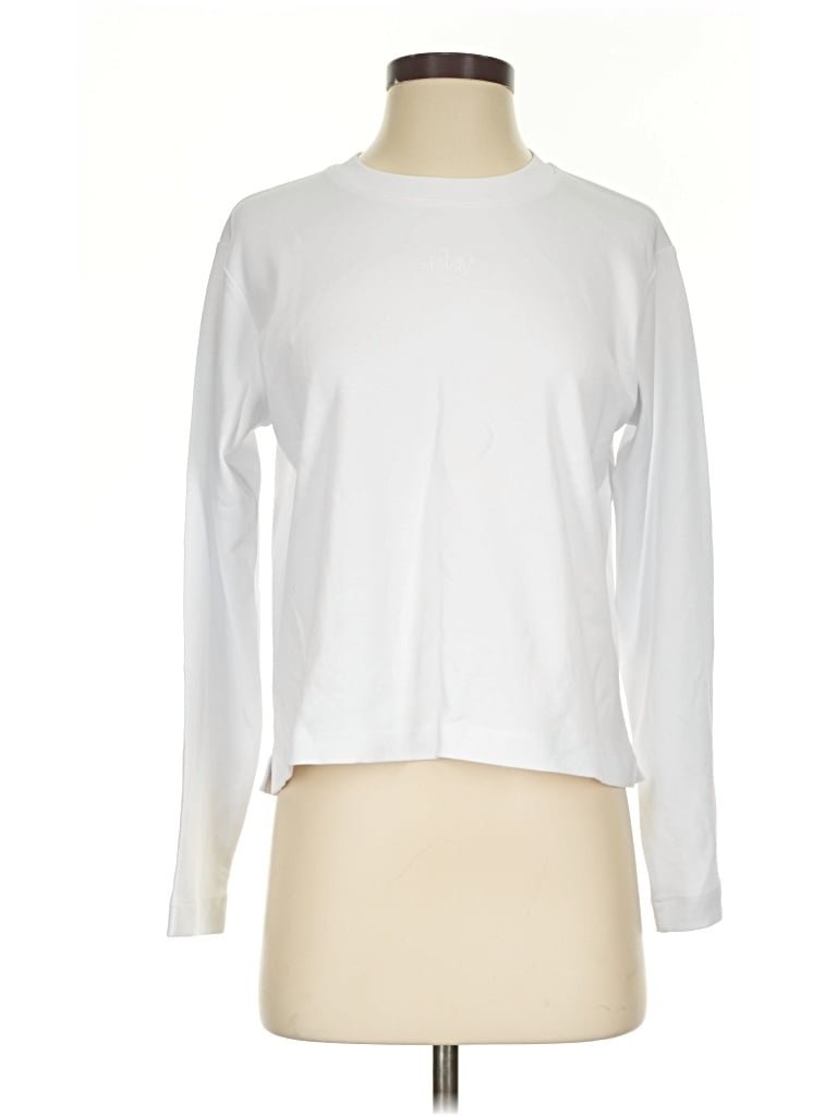 Pre-owned Aday Long Sleeve T-shirt In White