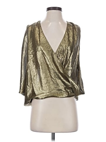 Maria Grachvogel 3/4 Sleeve Silk Top (view 1)