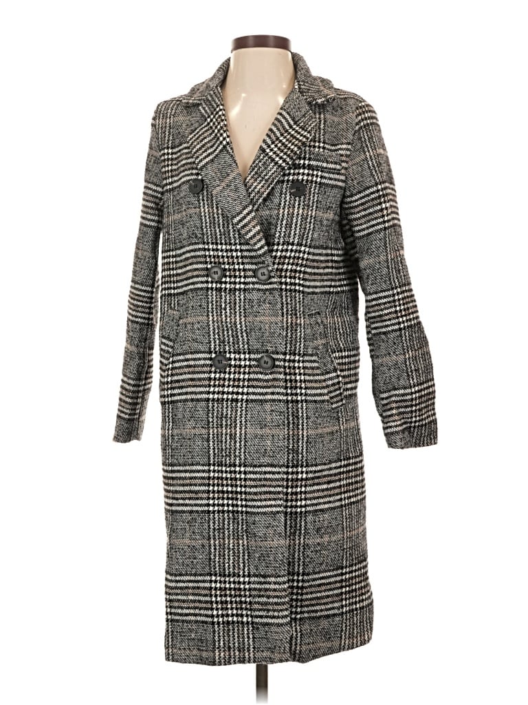 Pre-owned Shein Coat In Gray