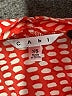 CAbi 100% Polyester Orange Short Sleeve Blouse Size XS - photo 7