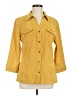 JM Collection Solid Yellow 3/4 Sleeve Blouse Size M - photo 1