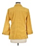 JM Collection Solid Yellow 3/4 Sleeve Blouse Size M - photo 2