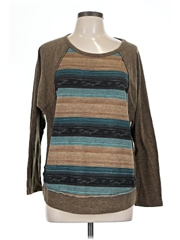 Hem & Thread Pullover Sweater (view 1)