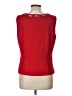 Sharon Young 100% Polyester Red Sleeveless Blouse Size 12 - photo 2