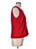 Sharon Young 100% Polyester Red Sleeveless Blouse Size 12 - photo 4