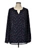 Talbots Outlet 100% Polyester Polka Dots Black Long Sleeve Blouse Size L - photo 1
