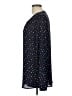 Talbots Outlet 100% Polyester Polka Dots Black Long Sleeve Blouse Size L - photo 5