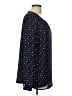 Talbots Outlet 100% Polyester Polka Dots Black Long Sleeve Blouse Size L - photo 4