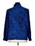 Kathy Che 100% Polyester Animal Print Blue Long Sleeve Blouse Size 16 - photo 2