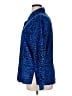 Kathy Che 100% Polyester Animal Print Blue Long Sleeve Blouse Size 16 - photo 5