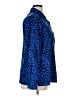 Kathy Che 100% Polyester Animal Print Blue Long Sleeve Blouse Size 16 - photo 4