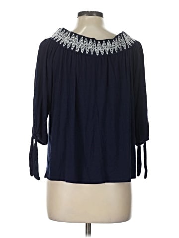 Pebble and Stone 3/4 Sleeve Top (view 2)