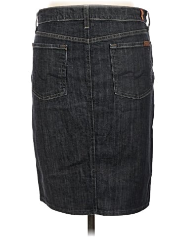 7 For All Mankind Denim Skirt (view 2)