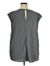 Merona 100% Polyester Polka Dots Gray Sleeveless Blouse Size 1X - photo 2