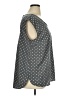 Merona 100% Polyester Polka Dots Gray Sleeveless Blouse Size 1X - photo 4