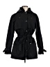 Gap 100% Polyester Black Trenchcoat Size M - photo 1