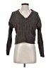 Pink Rose Gray Pullover Sweater Size S - photo 1