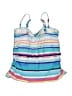 2Bamboo Stripes Blue Swimsuit Top Size L - photo 2