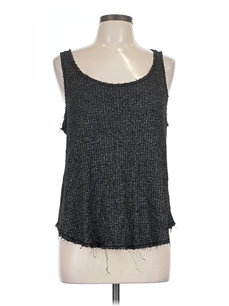 Pre-owned Bke Tank Top Gray Strapless Neckline Tops